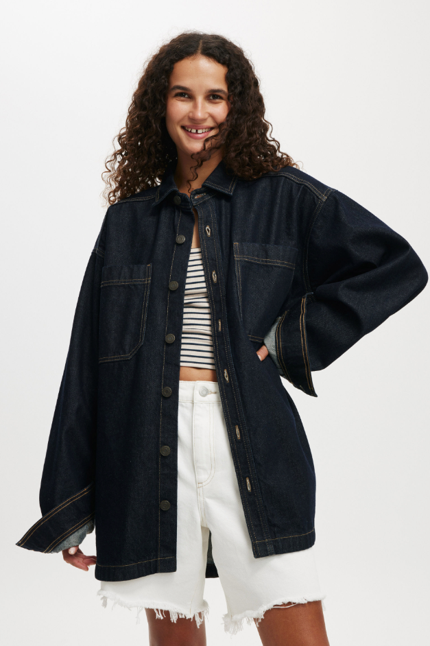 Camisa de mezclilla oversize