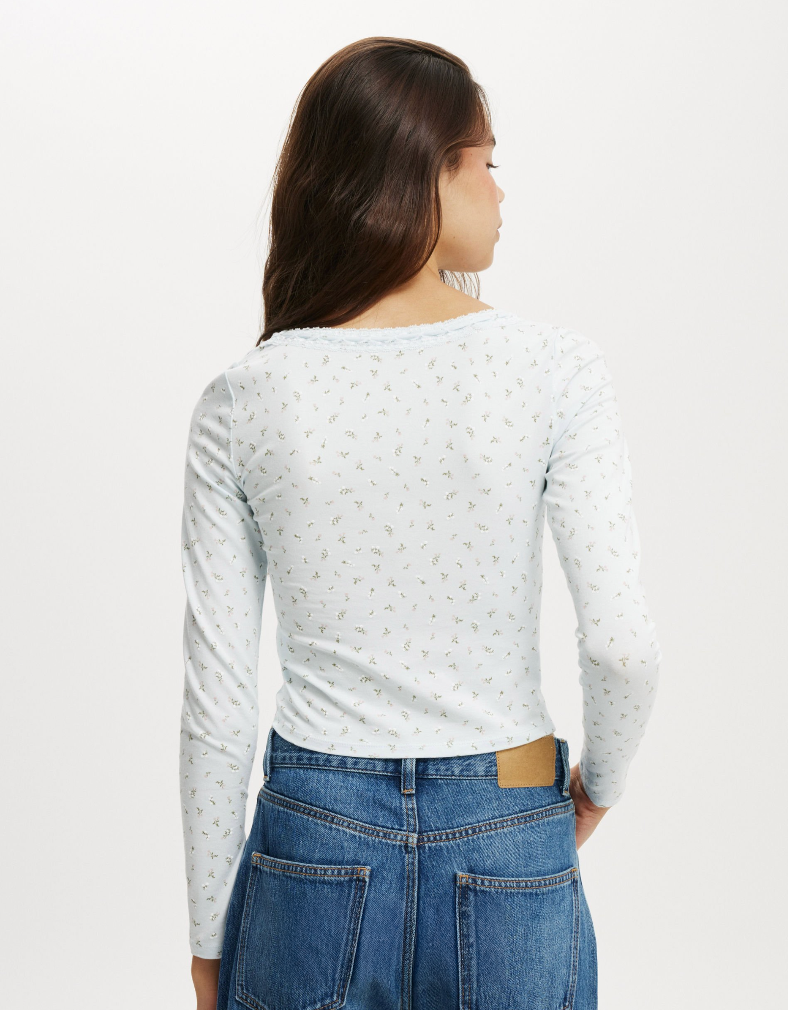 Annie Lace Tie Long Sleeve