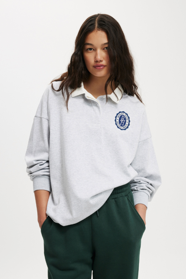 Polo de manga larga oversize