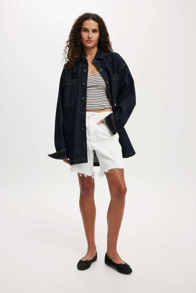 Camisa de mezclilla oversize