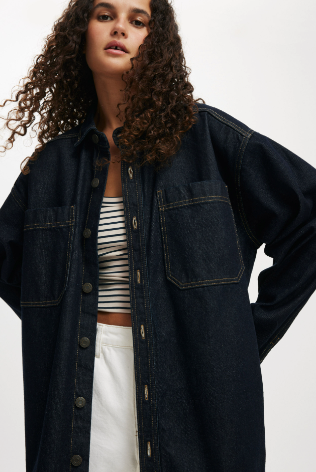 Camisa de mezclilla oversize