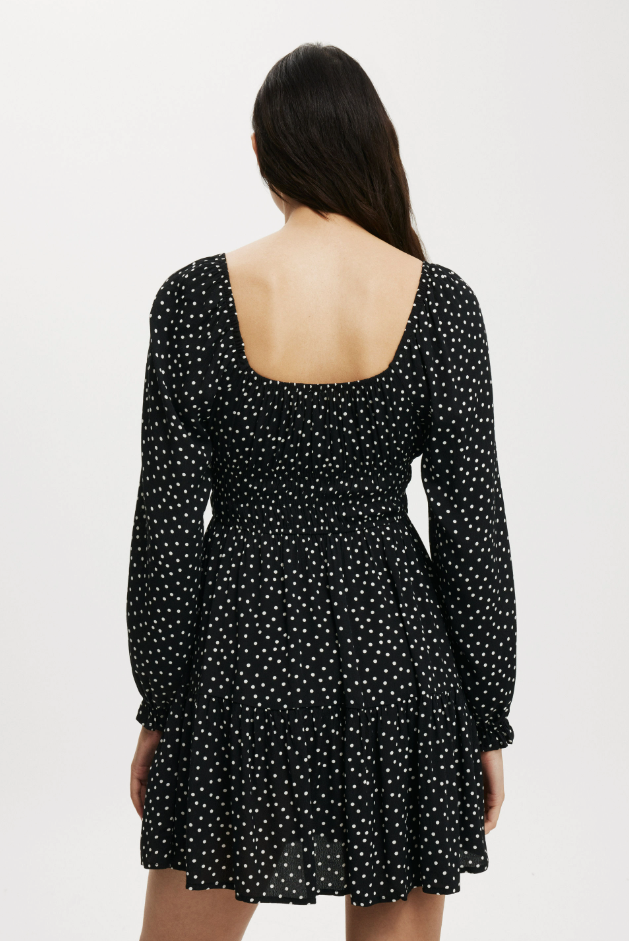 Vestido mini Valerie de manga larga